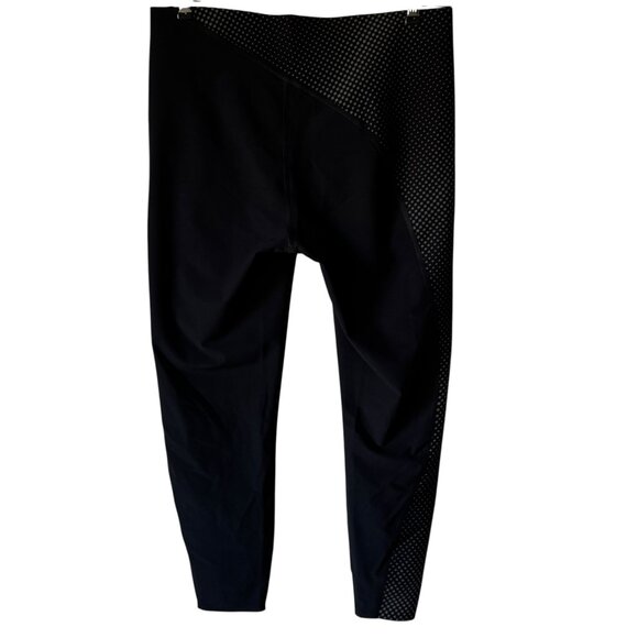 Spanx Every Wear Asymmetrical Reflective 7/8 Leggings Sz XL Black - Picture 2 of 16